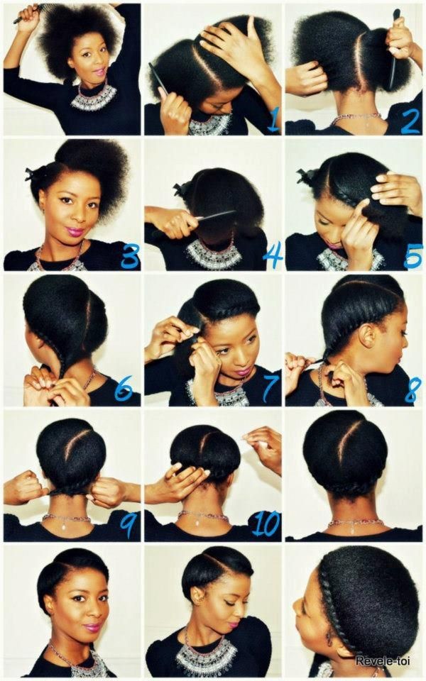 Tuto coiffure cheveux afro naturels